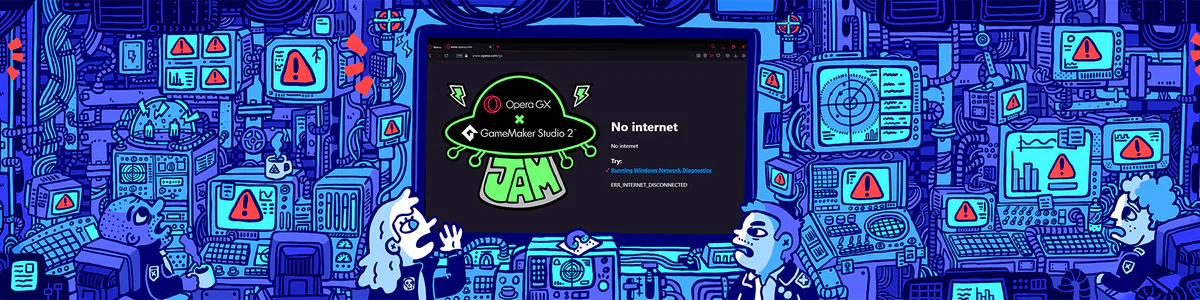 Opera GX's Offline Browser Game