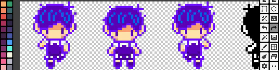 luna !! on Game Jolt: more inconsistencies in omori sprites!! there are  missing pixels wh