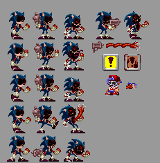 Sonic.exe 3.0 older and used sprite teaser by FnfArtMaker on