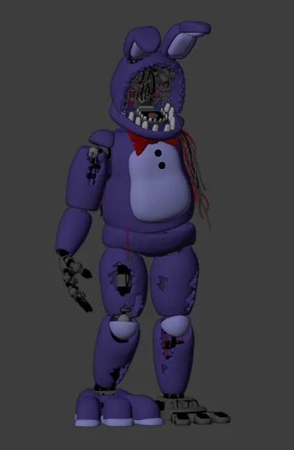 ZBonnieXD on Game Jolt: Monster Withered Bonnie in FNaF AR!  (Mod/Animation) ->