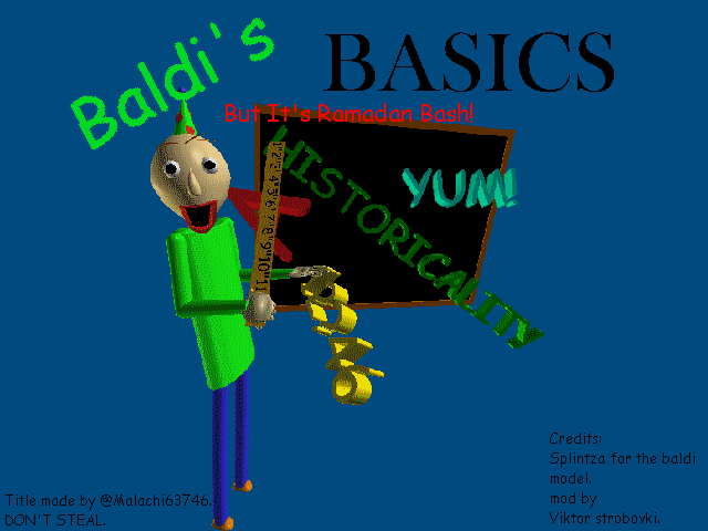 PC / Computer - Baldi's Basics Classic Remastered - Title Screen