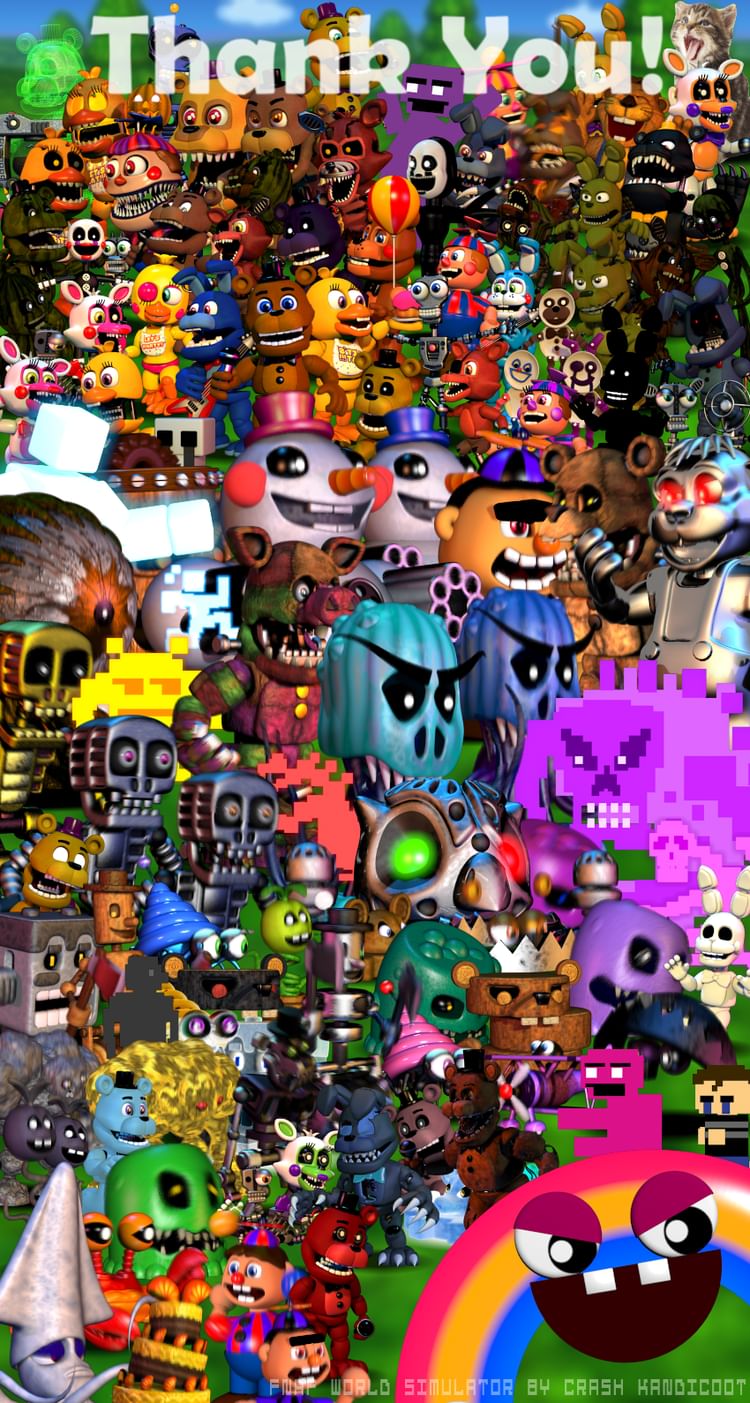 fnaf world update 2 all characters cheat