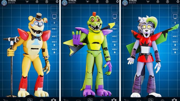 glamrock fnaf security breach characters pictures
