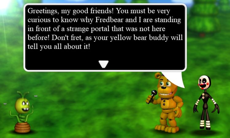 what characters are in fnaf world update 2
