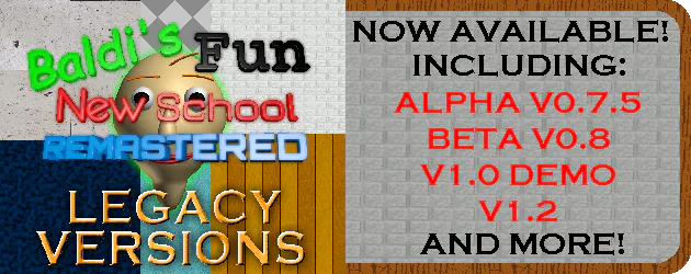 Baldi's Fun New School Remastered 1.4.4 Update Gameplay 