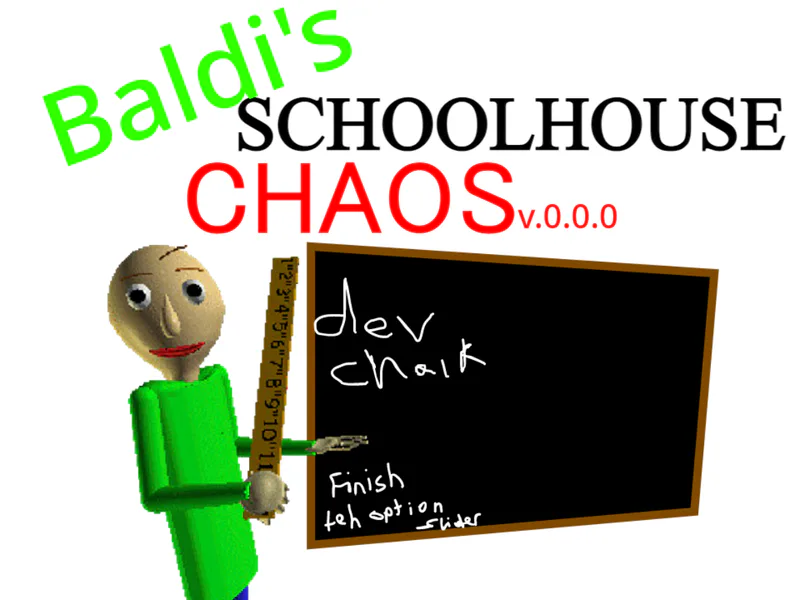 Baldi's basics in a horror schoolhouse