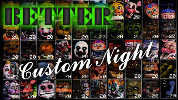 50 ANIMATRONICS!!!! (Analisando a lista da ultimate custom night) 