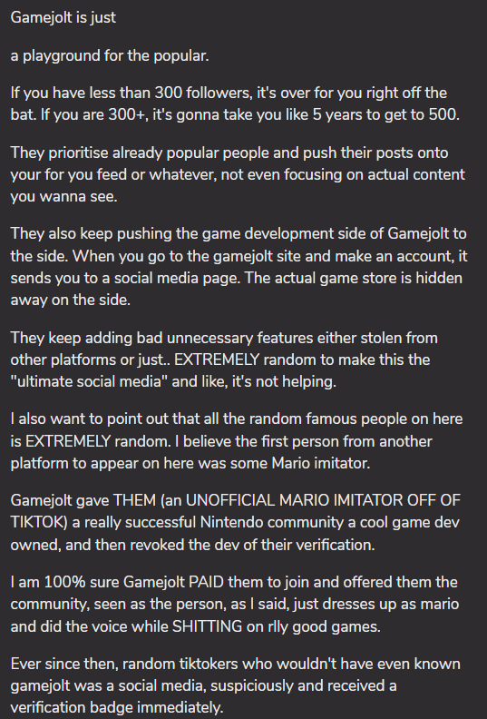 Theif___ (Pinned Post.) on Game Jolt: Dear Gamejolters (REALLY IMPORTANT,  PLEASE READ, ABOUT GAMEJOLT)