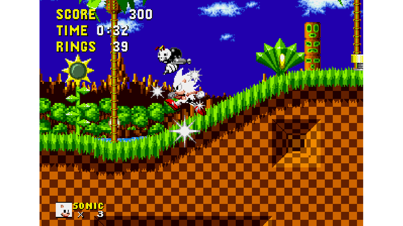 Juego gratis: Super Sonic and Hyper Sonic in Sonic 1