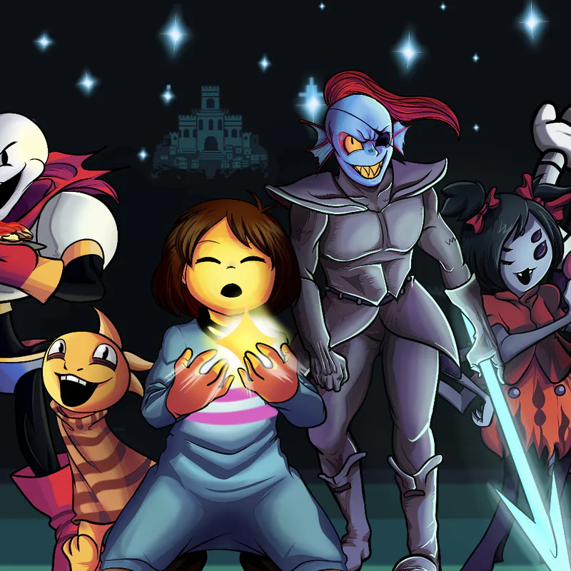 Undertale: Bits 'n Pieces - CORE Battle Backgrounds by LeopardBunny 