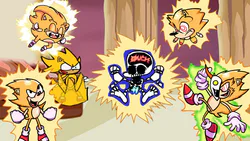 FLEETWAY SUPER SONIC vs SONIC.EXE! (Sonic The Hedgehog Cartoon Rap Battle)
