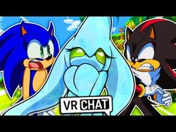 Sonic and Shadow meets Shadina and Sonica in vr chat.