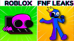 FNF 2D New Rainbow Friends RED, YELLOW, PINK VS Rainbow Friends