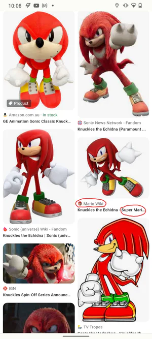 Knuckles the Echidna (Paramount), Sonic Zona Wiki