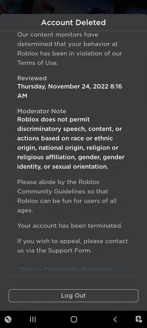 i hate roblox support