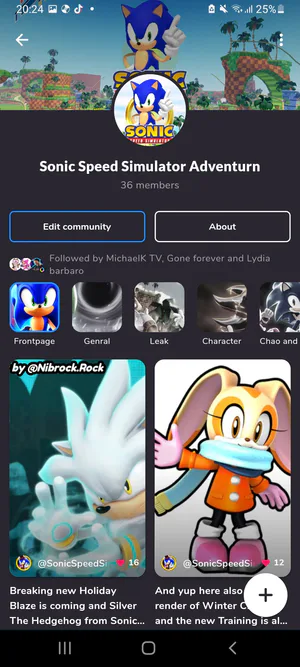 New posts in Leak - Sonic Speed Simulator Adventurn Community on