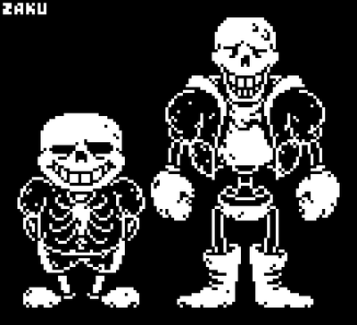 Xen/[Oku]/{Meg} on Game Jolt: a probably oversized canon Dustdust sans  overworld sprite