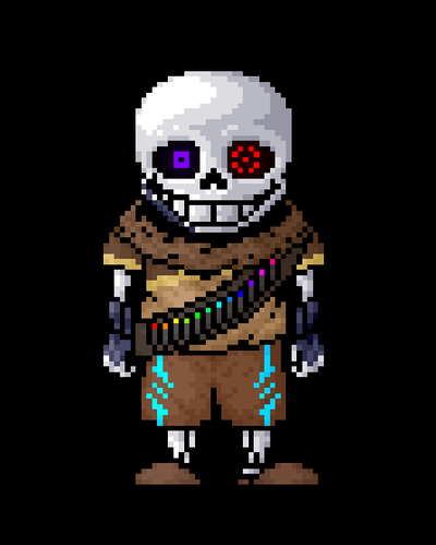 Ink sans tokyovania phase 3 pixel art