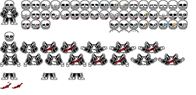 Pixilart - Epic Sans Phase 3 Sprite Sheet by Forsaken-bro