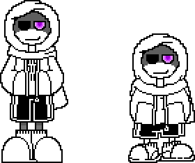 Pixilart - Sans simulator title by Anonymous