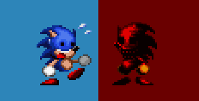 NajoiiDoddle on Game Jolt: Comparison between Sonic and Fake