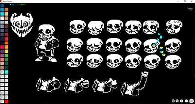 Dust Sans spritesheet by Moishma on DeviantArt