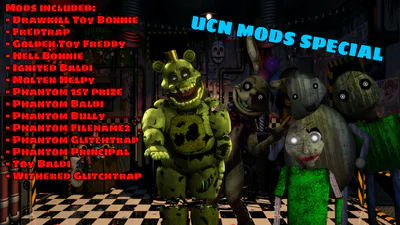 Slendytubbies 1 All Jumpscare! (UCN Mods) 2019 