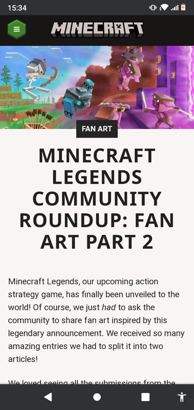 Minecraft Legends Community Roundup: Fan Art Part 2