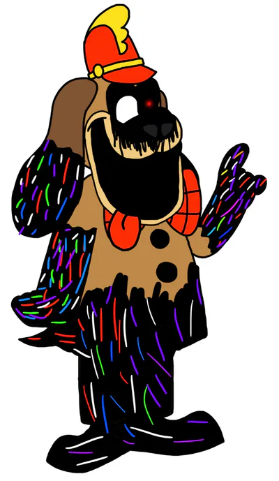 The Banana Splits Movie Cover With FNAF (Scratch) by