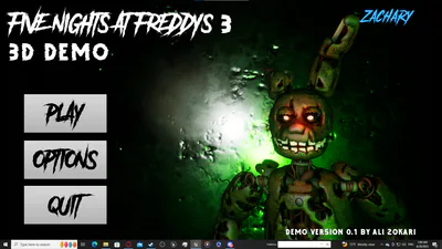 Five Nights At Freddys 4 3D FREE ROAM by Ali Zokari - Game Jolt