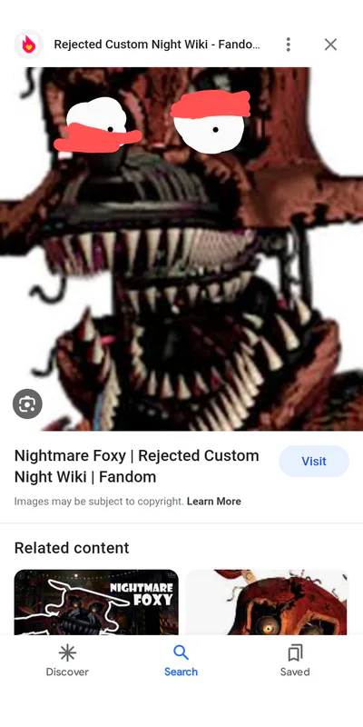 Withered Freddy, Rejected Custom Night Wiki