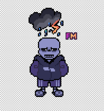 FakeMrM on Game Jolt: New Murder/Dust Sans sprite + evolution of