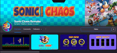 Sonic Chaos 16-Bit Remake : Full Demo 