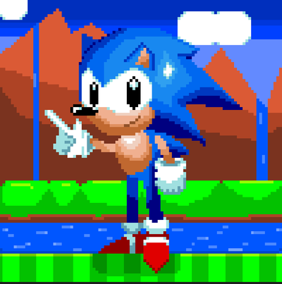 Animated] Wulfric 'Sonic' Style Sprite by SvinnValdyr -- Fur