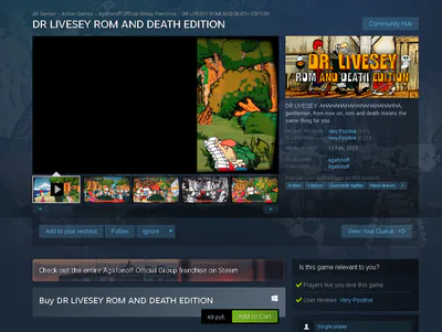 Steam Community :: DR LIVESEY ROM AND DEATH EDITION