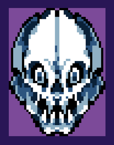 Pixel Art: Sans Gengar for @Sans the Skelaton