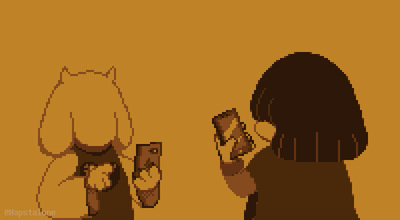 Frisk and Asriel  One of the wallpapers I drew for my monthly