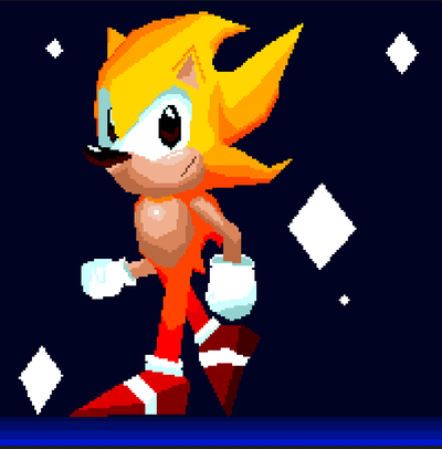 Animated] Wulfric 'Sonic' Style Sprite by SvinnValdyr -- Fur