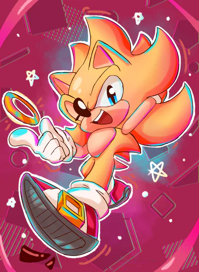 Eddykavito on Game Jolt: hyper Sonic:star2: (old art)
