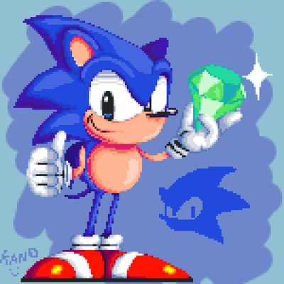 Kanomi13 on Game Jolt: Sonic sprite