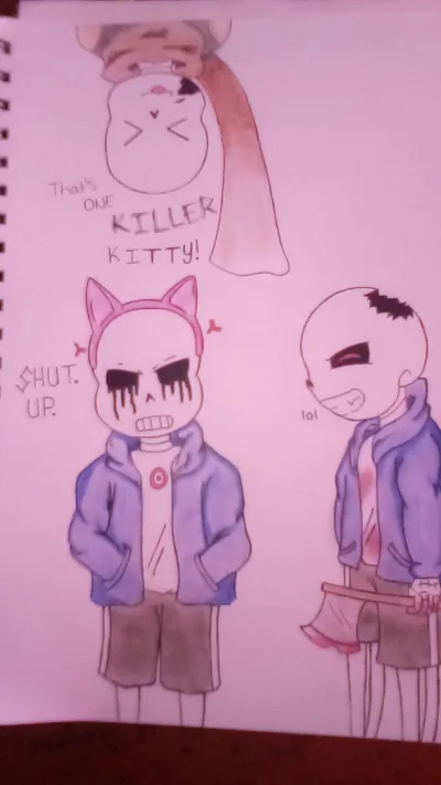 Killer!Sans vs Fell!Sans [Animation] on Make a GIF