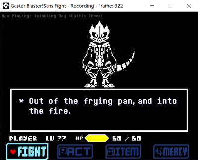 UNDERTALE - Sans Fight Animation (UNFINISH) 