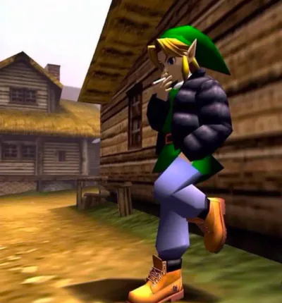 Link smoking deku weed on Game Jolt: 