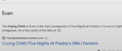 Crying Child, Five Nights at Freddy's Wiki