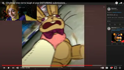 Glitchtrap tries not to laugh at your DISTURBING submissions 