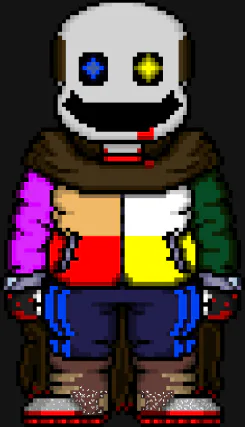 Pixilart - ink sans phase 4 by Rainbow-guy