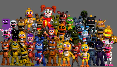 Fnaf withered animatronics action figures