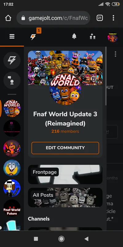 New posts in general - FNAF World Update 3 (Reimagined) Community on Game  Jolt