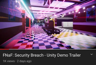 READ DESCRIPTION) FNaF: Security Breach Demo (Made With Unity) by