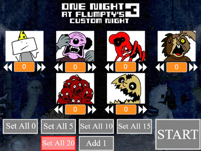 One Custom Night at Flumptys: Full Roster v2 by AccusedToppat on